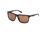 01H - Shiny Black / brown polarized