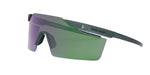 91Q - Injected Semi Matte Blue with Green Mirror lenses / 
