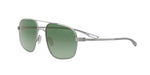 17P - Titanium Matte Silver with Green Mirror lenses / 