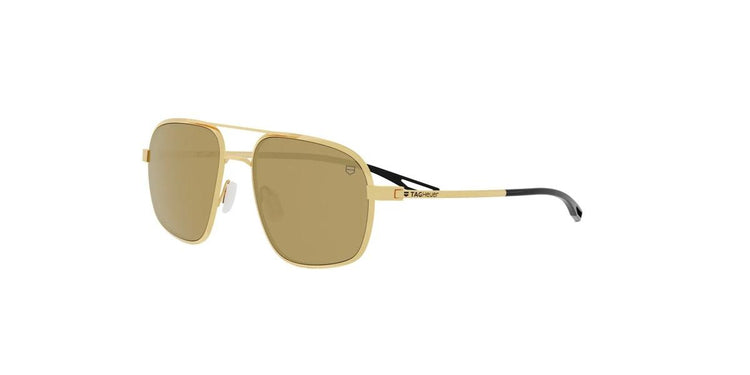 30C - Titanium Matte Gold with Yellow Mirror lenses