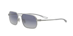 17W - Titanium Matte Silver with Blue Mirror lenses / 
