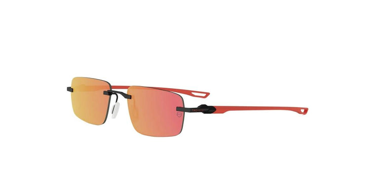 02C - Metal Matte Black with Red Mirror lenses