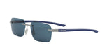 17V - Metal Matte Silver with Blue Low polarization lenses / 