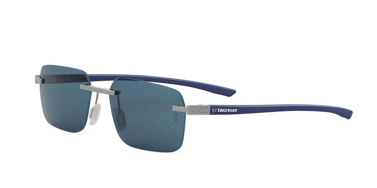 17V - Metal Matte Silver with Blue Low polarization lenses