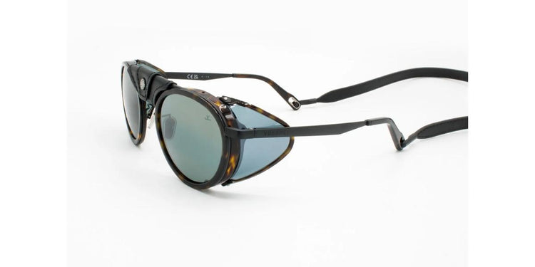 52X - Titanium Matte Havana with Blue polarlynx lenses