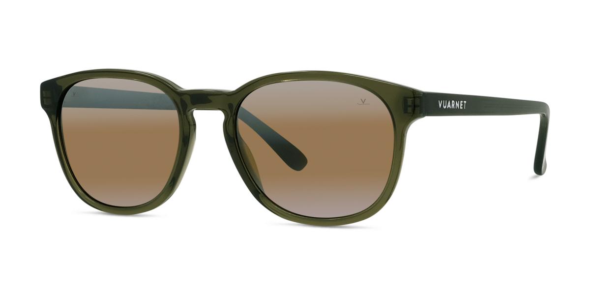 96G - Acetate Shiny Green with Brownlynx lenses