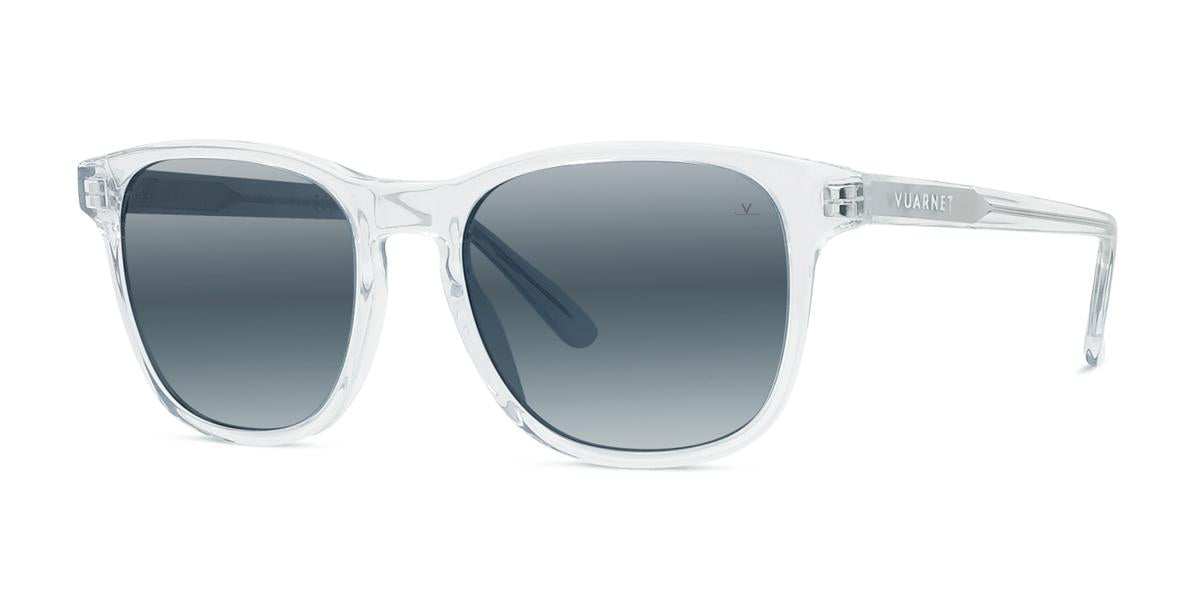 26X - Acetate Shiny Transparent with Blue polarlynx lenses