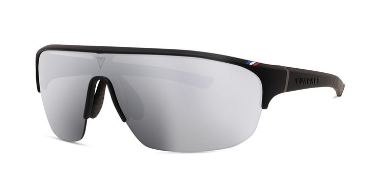 02W - Injected Matte Black with Silver mirror lenses