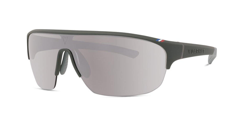 97C - Injected Matte Green with Silver mirror lenses