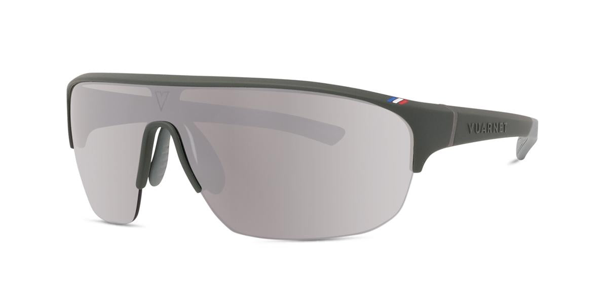 97C - Injected Matte Green with Silver mirror lenses