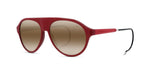 66G - Acetate Shiny Red with Brownlynx lenses / 