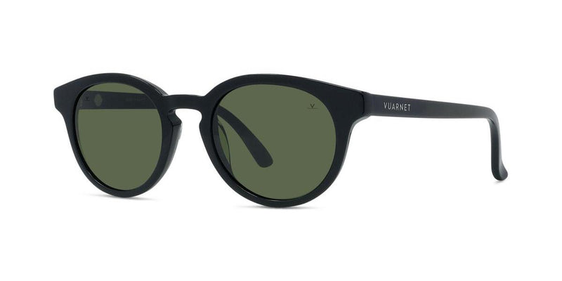 01A - Acetate Shiny Black with Pure grey lenses