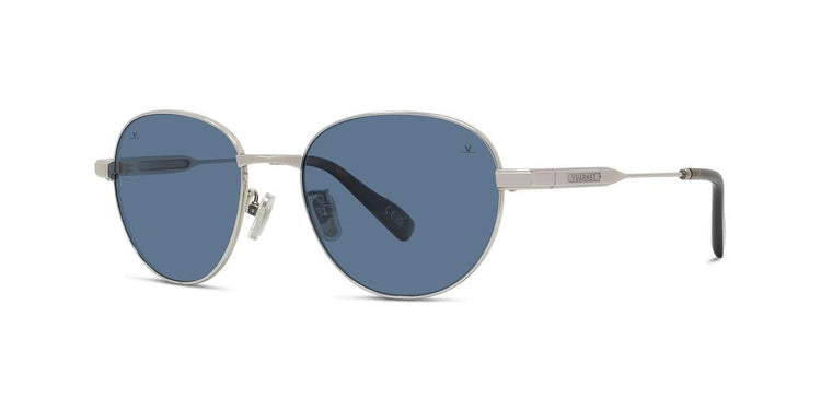 16V - Metal Shiny Rose with Blue polar lenses