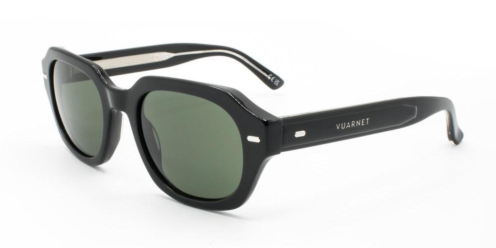 01A - Acetate Shiny Black with Pure grey lenses