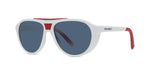 21X - Injected Matte White with Blue polar lynx lenses