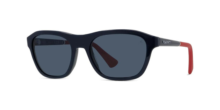 90V - Acetate Shiny Blue with Blue polar lenses