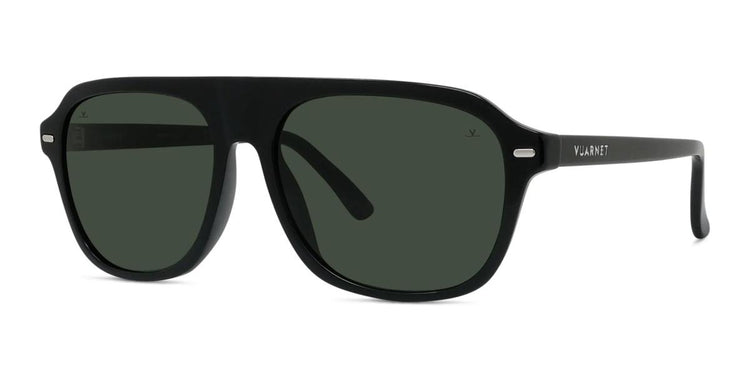01A - Acetate Shiny Black with Pure grey lenses