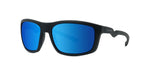 02W - Injected Matte Black with Blue mirror lenses / 