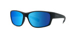 02W - Injected Matte Black with Blue mirror lenses