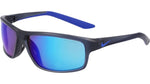 021 - MATTE DARK GREY/BLUE MIRROR