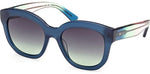 90B - Shiny Light Blue / gradient smoke
