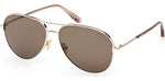28H - Shiny Rose Gold / brown polarized