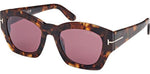 52T - Dark Havana / bordeaux mirror