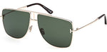 28N - Shiny Rose Gold / green