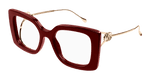 BURGUNDY / GOLD / TRANSPARENT