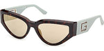 56Q - Dark Havana / green mirror