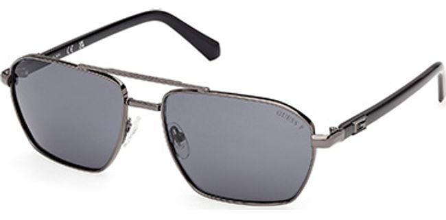 08D - Shiny Gunmetal / smoke polarized