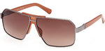 08F - Shiny Gunmetal / gradient brown
