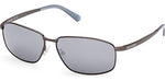 09X - Matte Gunmetal / blue mirror