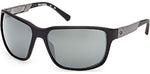 02Q - Matte Black / green mirror