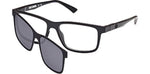 001 - Shiny Black / green polarized