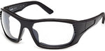 01X - Shiny Black / blue mirror