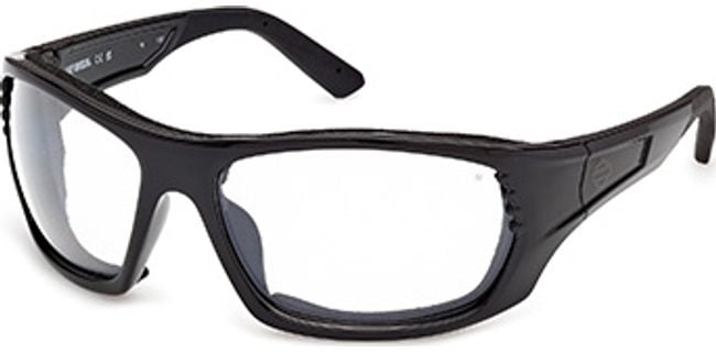 01X - Shiny Black / blue mirror