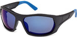 02X - Matte Black / blue mirror