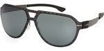 02R - Matte Black / green polarized