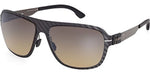 02R - Matte Black / green polarized