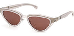35E - Matte Sandblasted Light Ruthenium / brown