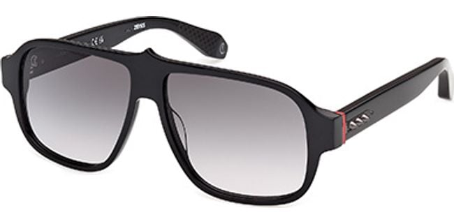 01B - Shiny Black / gradient smoke
