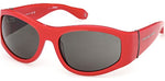 66A - Shiny Dark Red / smoke