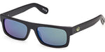 02Q - Matte Black / green mirror