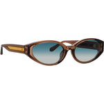 003 - BROWN/ LIGHT GOLD/ AQUA GRAD / 