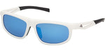 21X - Matte White / blue mirror