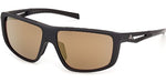 02G - Matte Black / brown mirror