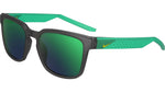 011 - MATTE BLACK / GREEN MIRROR / 