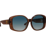 004 - BROWN/ LIGHT GOLD/ AQUA GRAD / 