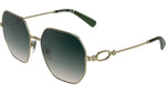 725 - GOLD/GRADIENT GREEN ROSE / 